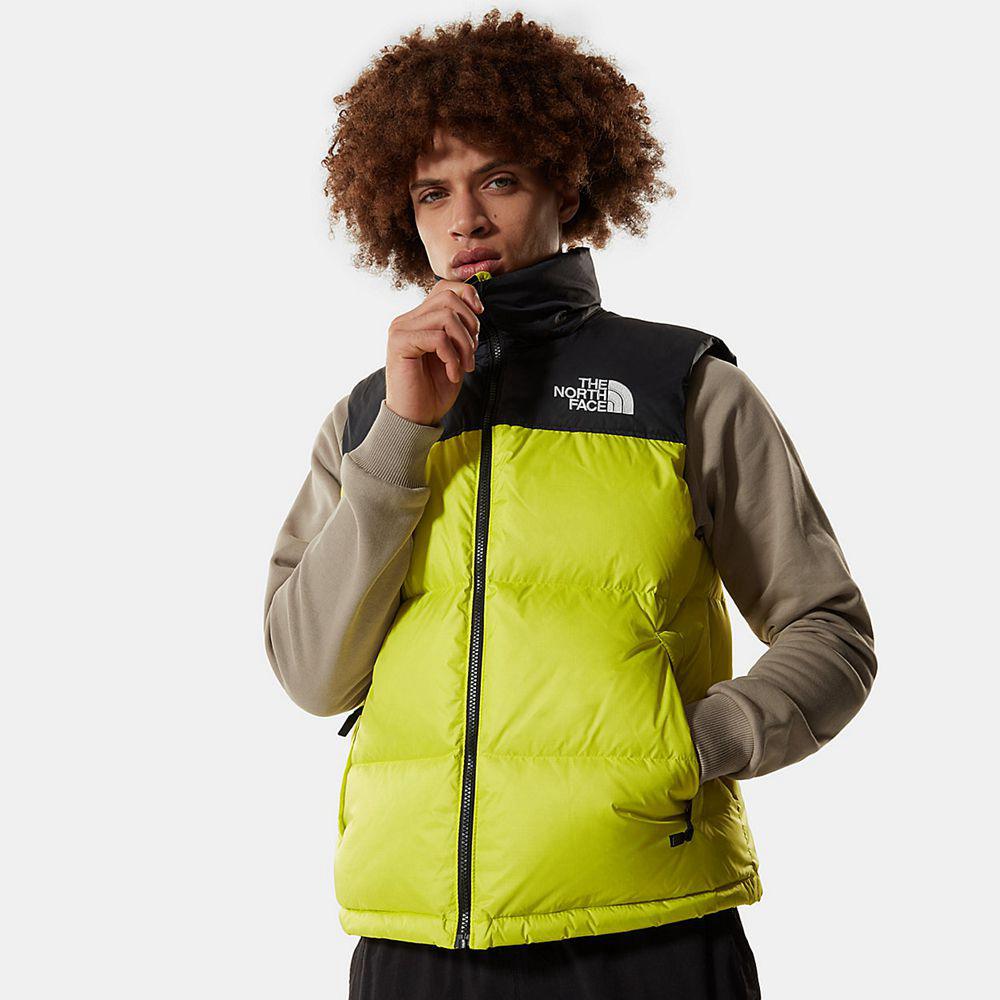 The North Face 1996 Retro Nuptse Γιλέκο Ανδρικα Puffer Μπουφαν - Πρασινο (RPGN04217)